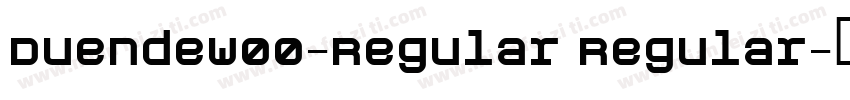 DuendeW00-Regular Regular字体转换